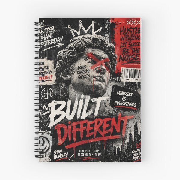 Item preview, Built Different Urban Hustle Poster designed and sold by TrendGage.