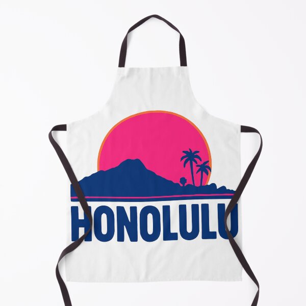 Item preview, Honolulu Retro 80s Skyline designed and sold by Dhenin Studio.