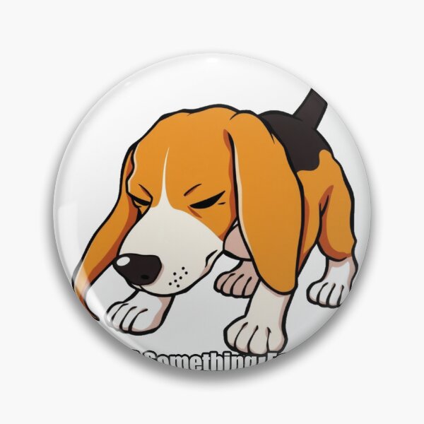 Item preview, Beagle Sticker - Found Something Forget It Funny Beagle Gift designed and sold by pawdrops.