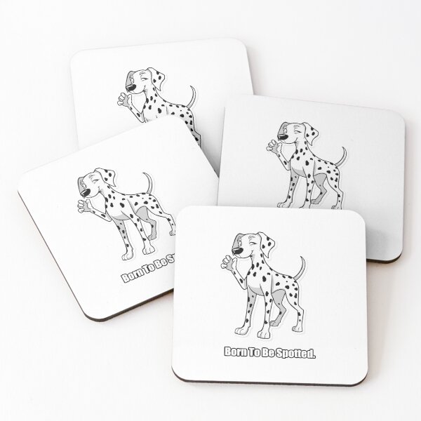 Item preview, Dalmatian Sticker - Born To Be Spotted Funny Dalmatian Gift designed and sold by pawdrops.