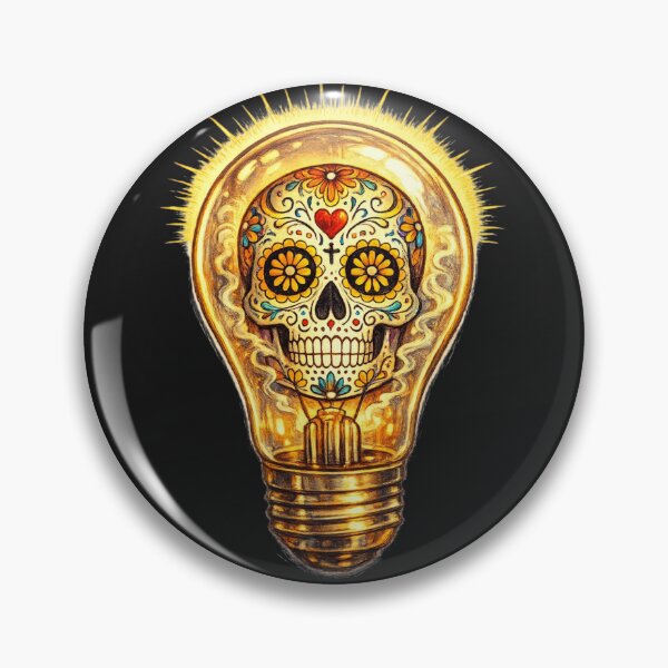 Item preview, Sugar Skull Light Bulb designed and sold by FindYourNeutral.