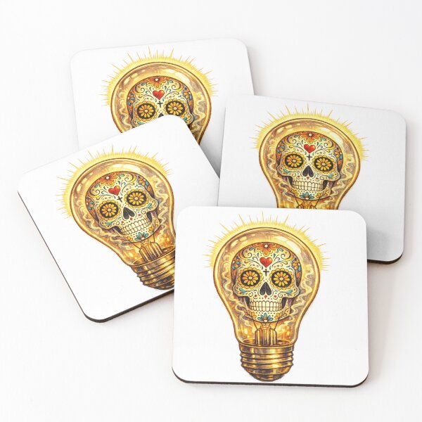 Item preview, Sugar Skull Light Bulb designed and sold by FindYourNeutral.