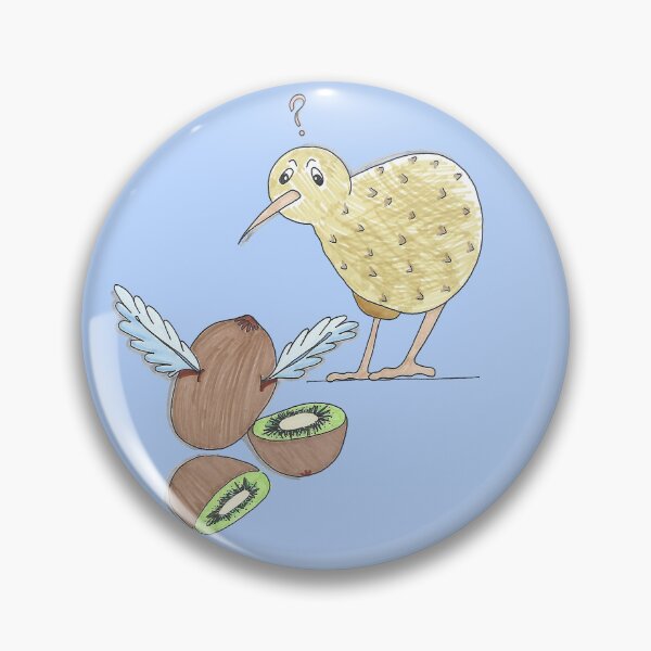 Item preview, Kyle The Kiwi - Hand Drawn Cute Flightless Bird designed and sold by AJPrettyObscene.