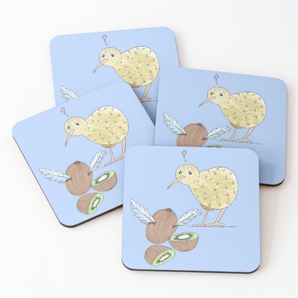 Item preview, Kyle The Kiwi - Hand Drawn Cute Flightless Bird designed and sold by AJPrettyObscene.
