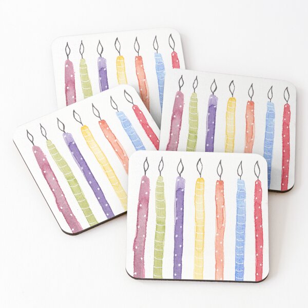Item preview, Birthday Candles designed and sold by Kirsten Robinson Art.