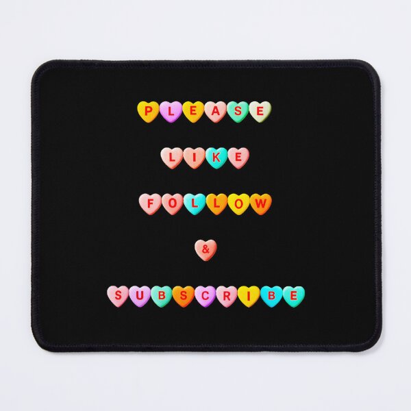 Item preview, ✴️ PLEASE LIKE FOLLOW & SUBSCRIBE COLLECTION ✴️ - ENCHANTED CANDY HEART TEXT designed and sold by WheelieGdArt.