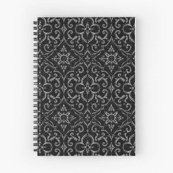 Item preview, Black & Silver Gothic Mosaic Tile Pattern - Baroque Wall Art designed and sold by cabuks.