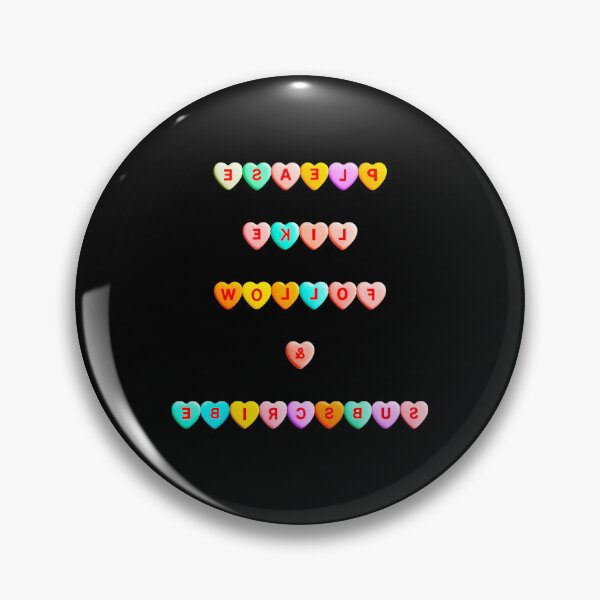 Item preview, ✴️ PLEASE LIKE FOLLOW & SUBSCRIBE COLLECTION ✴️- ENCHANTED CANDY HEART TEXT - Camera Ready (REVERSED) Darling Edition designed and sold by WheelieGdArt.