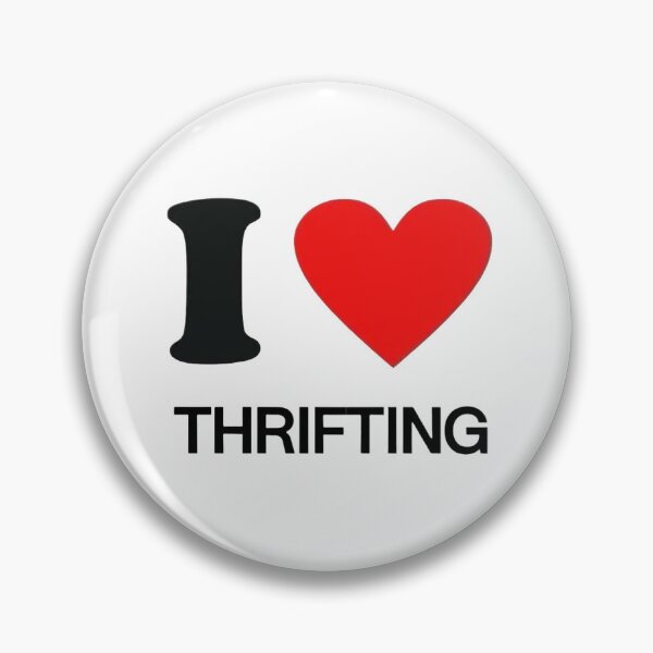 Item preview, Classic I Heart Thrifting Retro Red Heart Slogan Graphic designed and sold by pots-shop.
