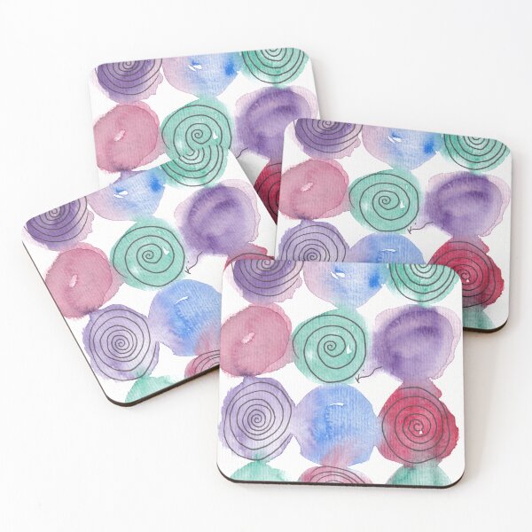 Item preview, Colourful Swirls designed and sold by Kirsten Robinson Art.