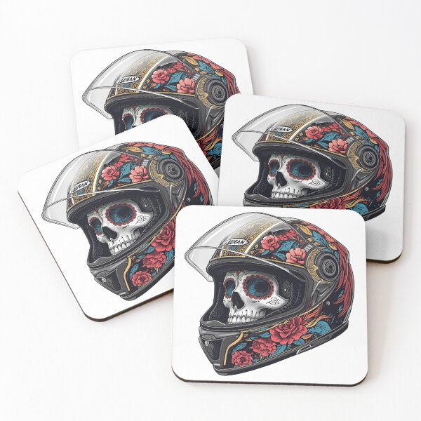 Item preview, Sugar Skull Biker Helmet designed and sold by FindYourNeutral.