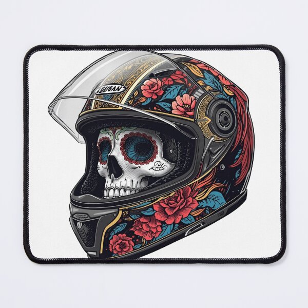 Item preview, Sugar Skull Biker Helmet designed and sold by FindYourNeutral.
