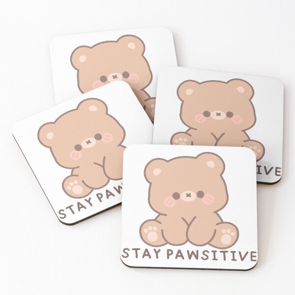 Item preview, Stay Pawsitive Cute Bear  designed and sold by swytzahraa.