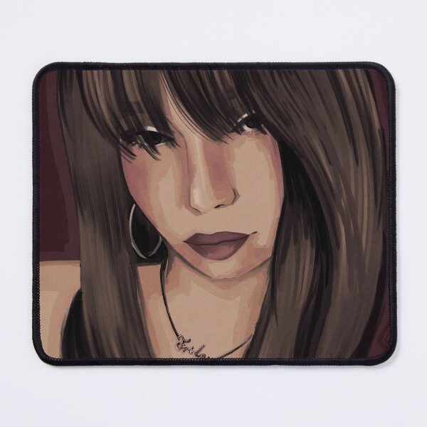 Item preview, portrait dark haired girl designed and sold by caramelrts.