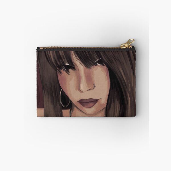 Item preview, portrait dark haired girl designed and sold by caramelrts.