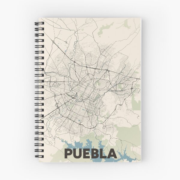 Item preview, Puebla Map designed and sold by MapsNerd.