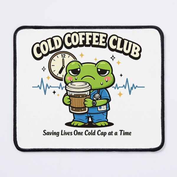 Item preview, Cold Coffee Club Funny Nurse Frog T-Shirt | Cute RN Gift Classic T-Shirt  designed and sold by podlook.