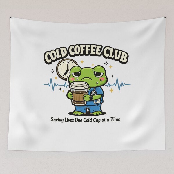 Item preview, Cold Coffee Club Funny Nurse Frog T-Shirt | Cute RN Gift Classic T-Shirt  designed and sold by podlook.
