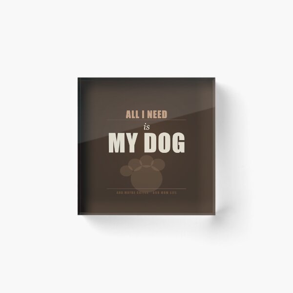 Item preview, All I Need Is My Dog Funny Dog Mom Shirt Dog Lover Gift designed and sold by Urbancraftup.