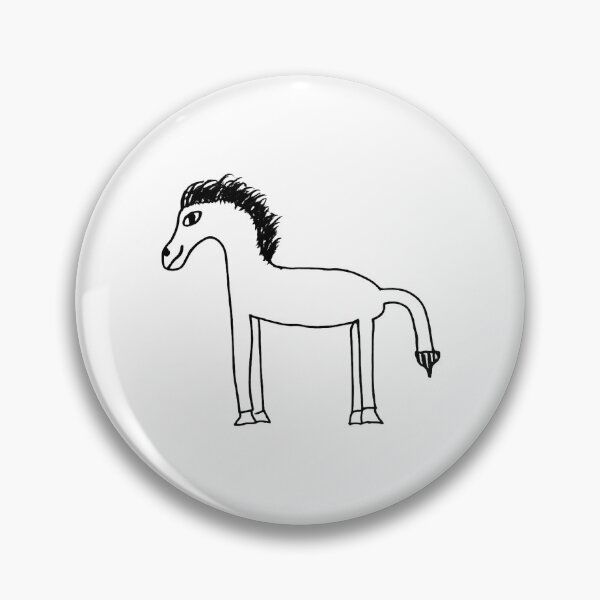Item preview, Hand Drawn Horse Line Art | Minimalist Funny Humor Cute Horse Sketch designed and sold by scoandco.