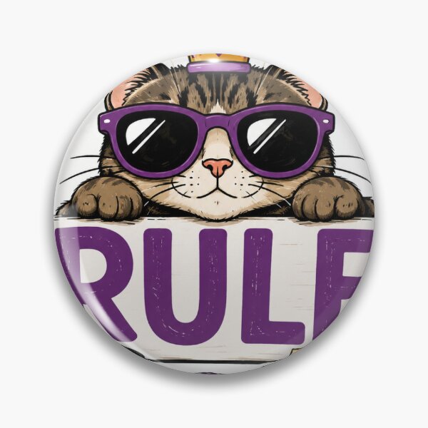 Item preview, Whiskers Rule Funny Cat Lover T-Shirt Design designed and sold by Whiskered Garden Studio.