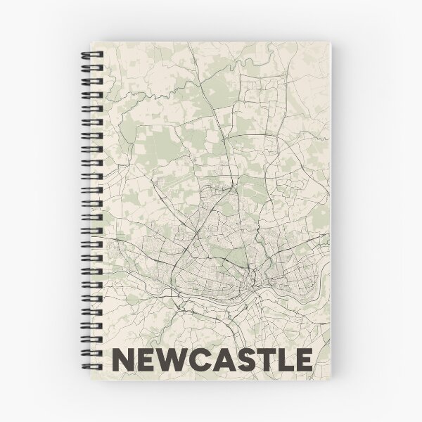 Item preview, Newcastle UK Map designed and sold by MapsNerd.