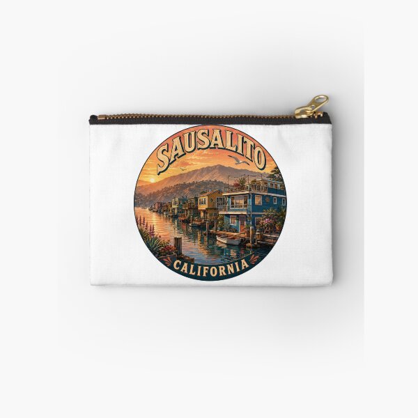 Item preview, Sausalito California: Houseboats Sunset Badge designed and sold by CircinusStore.