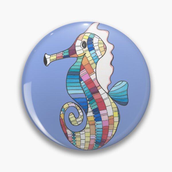 Item preview, Sammy The Seahorse - Hand Drawn Mandala Sealife designed and sold by AJPrettyObscene.