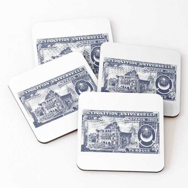 Item preview, Vintage Paris Exposition 1900 Stamp Art - Antique Art Nouveau Turkey Illustration designed and sold by By Jonh.
