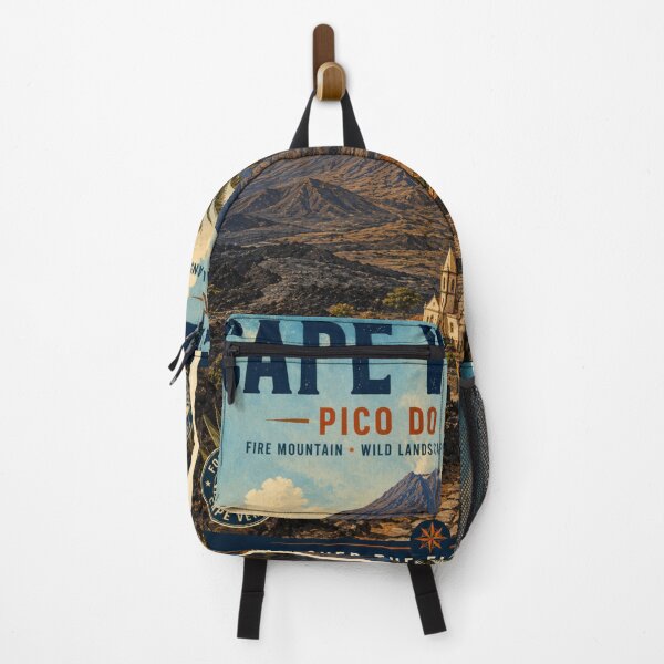 Item preview, Pico do Fogo Vintage Travel Poster – Cape Verde Volcano Wall Art designed and sold by ElartedeNoel.