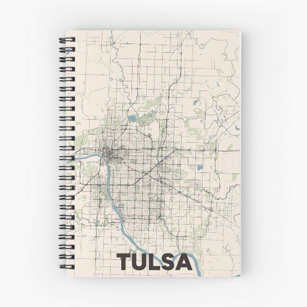 Item preview, Tulsa Map designed and sold by MapsNerd.