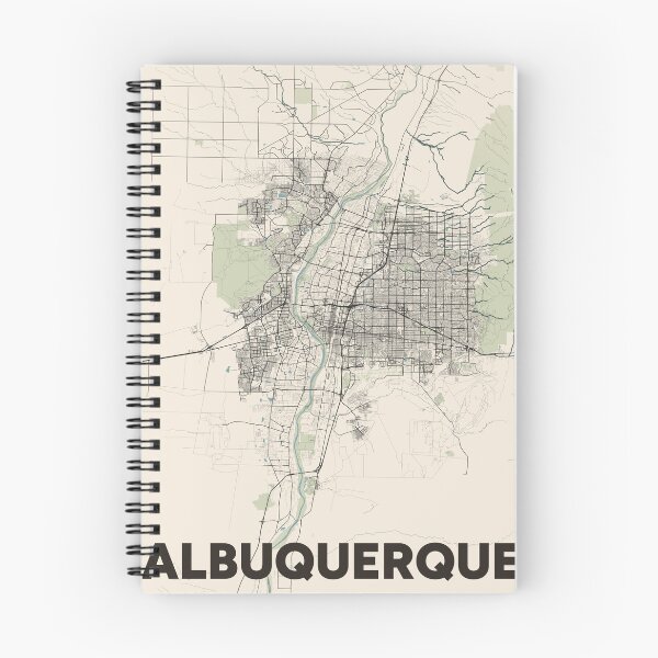 Item preview, Albuquerque Map designed and sold by MapsNerd.