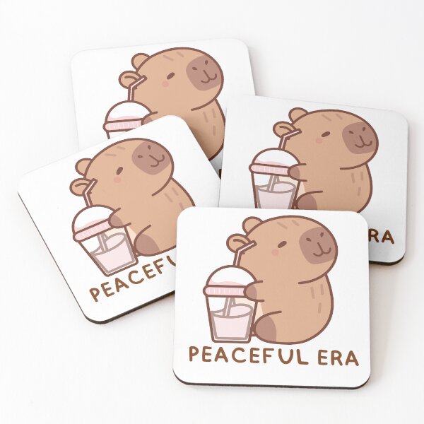 Item preview, Peaceful Era Capybara Cute Meme designed and sold by swytzahraa.