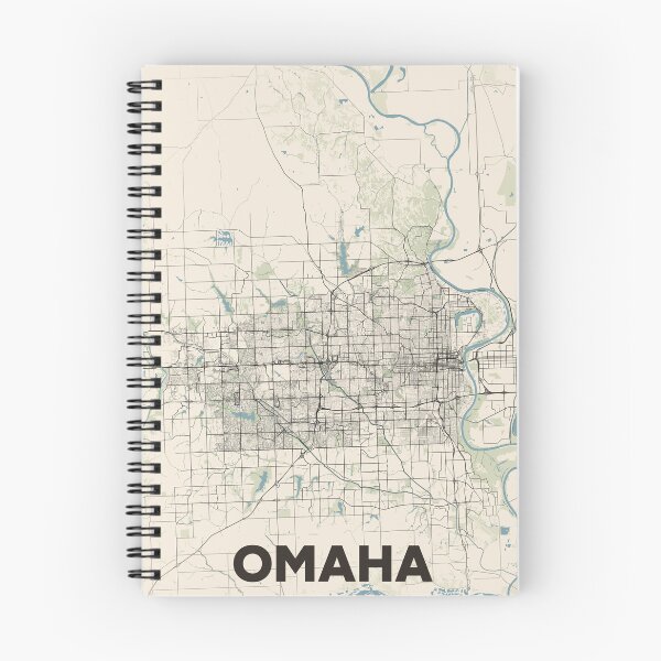 Item preview, Omaha Map designed and sold by MapsNerd.