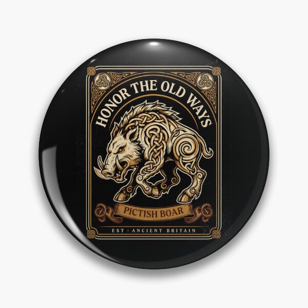Item preview, Honor the Old Ways: Pictish Boar designed and sold by InkRebelia.