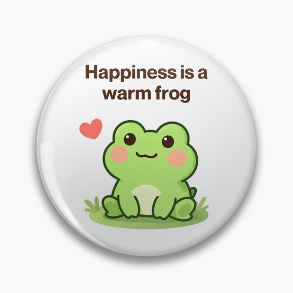 Item preview, Happiness is a warm frog designed and sold by Prints by Jen Star.