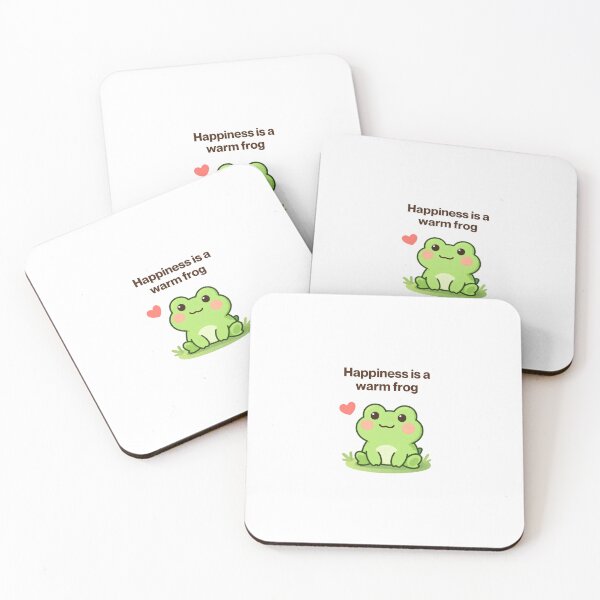 Item preview, Happiness is a warm frog designed and sold by Prints by Jen Star.
