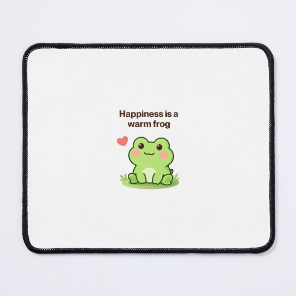 Item preview, Happiness is a warm frog designed and sold by Prints by Jen Star.