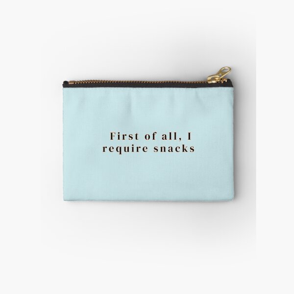 Item preview, First of all, I require snacks text Prints Posters Wall Art Magnet Home Coffee Cup Decoration TShirt Stationary Notebook Magnet Hat Kitchen Work School Office Redbubble Shop designed and sold by Saritas Boutique Shop.