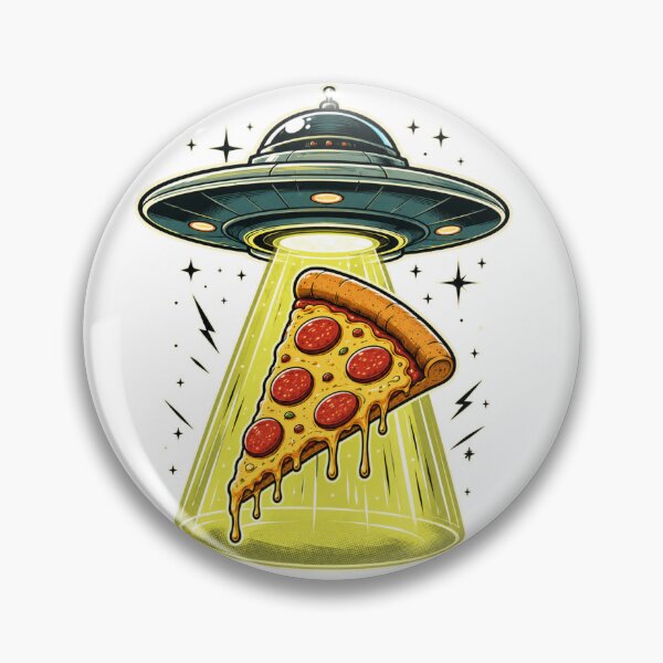 Item preview, UFO Abducting Pizza Slice designed and sold by Talisman Design.