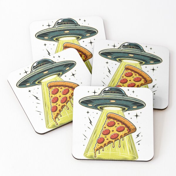Item preview, UFO Abducting Pizza Slice designed and sold by Talisman Design.