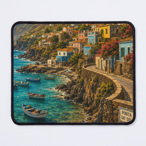 Item preview, Cape Verde Ponta do Sol Vintage Travel Poster – Santo Antão Island Coastal Wall Art designed and sold by ElartedeNoel.