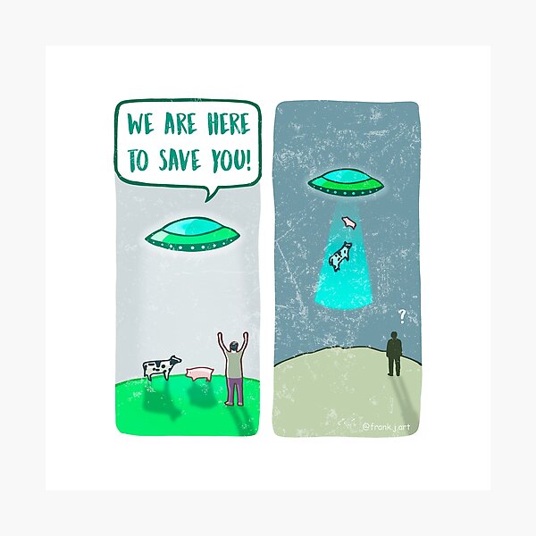 Item preview, Aliens to the rescue designed and sold by Frank J. Art.