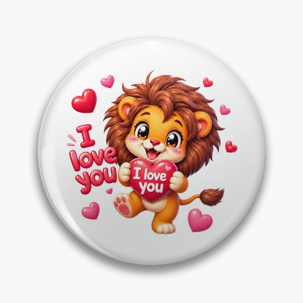 Item preview, Heart Hug Lion Cub designed and sold by BlissBlvdShop.