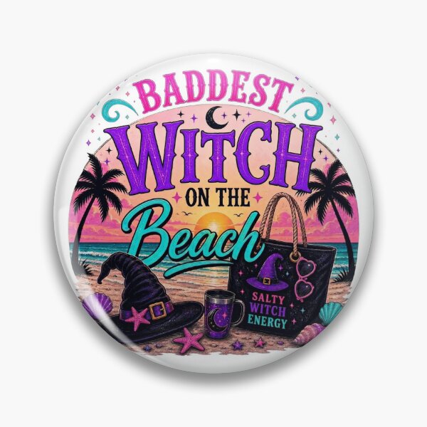 Item preview, Baddest Witch On The Beach designed and sold by Custom Sparkle Shop.