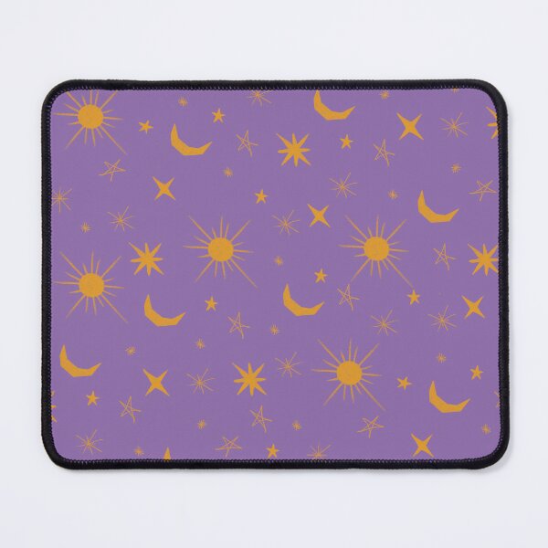 Item preview, Celestial Gold Sun Moon and Stars Purple Pattern designed and sold by Pop & Punch.