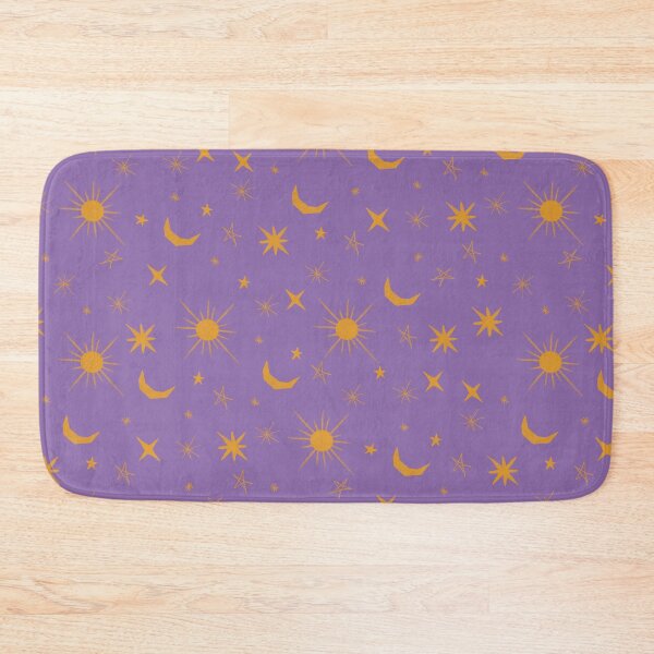 Item preview, Celestial Gold Sun Moon and Stars Purple Pattern designed and sold by Pop & Punch.