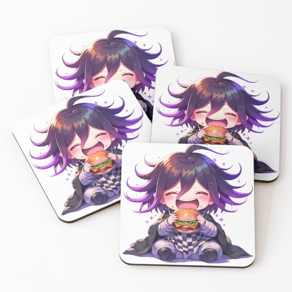 Item preview, Anime Kokichi Ouma Danganronpa Chibi Kawaii Burger Purple Mischievous Anime Charm designed and sold by earlobejerk.