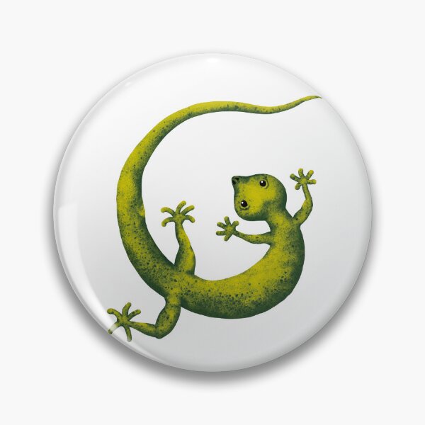 Item preview, Cottagecore Gecko Art | Goblincore Forest Creature Sticker designed and sold by More Prussian Blue.