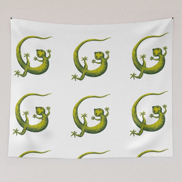 Item preview, Cottagecore Gecko Art | Goblincore Forest Creature Sticker designed and sold by More Prussian Blue.